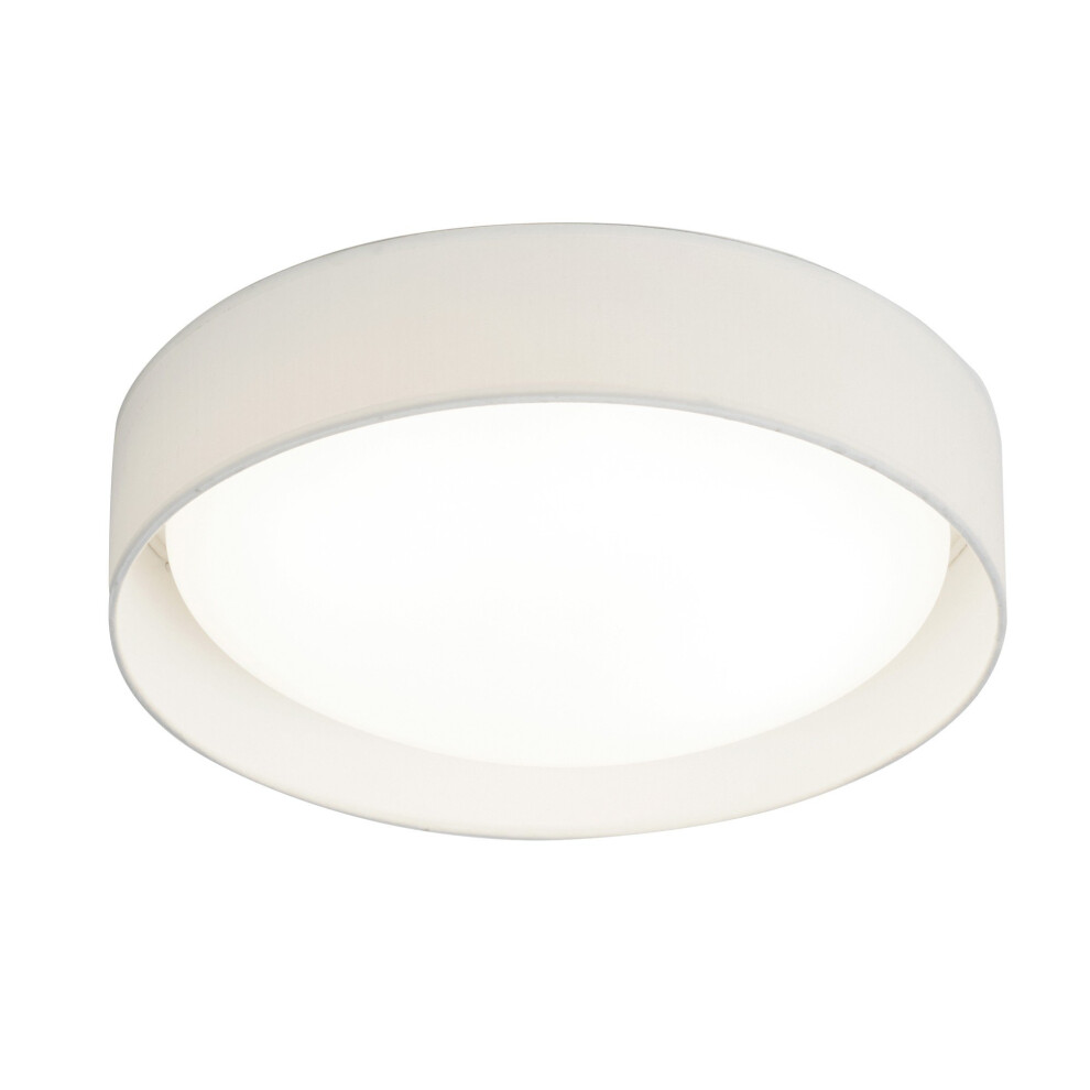 1 Light LED Flush Ceiling Light Acrylic White Shade