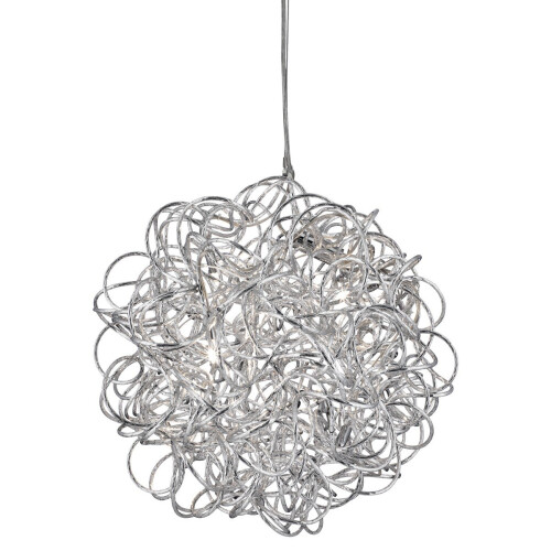 Searchlight Tangled Aluminium 6 Light Ceiling Pendant