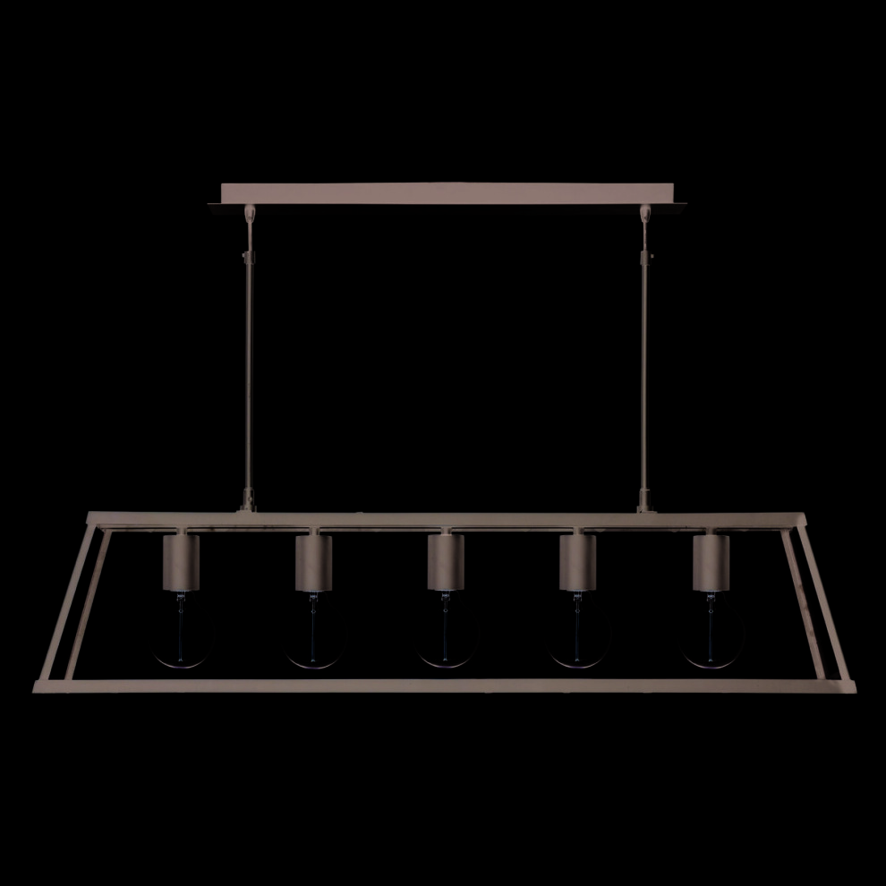 Search 5 Lantern Bar, Matt Glass Light/Black