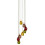 Searchlight 8 Light Drop Pendant With Coloured Metal Shades 1