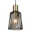 Searchlight Single Light Pendant Black And Gold 1
