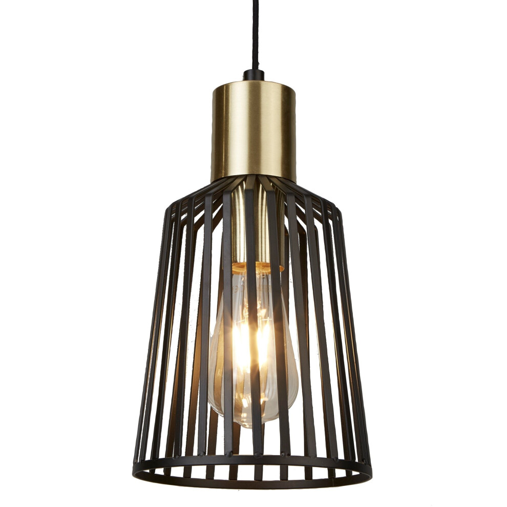 Search Single Pendant And Light/Black/Gold
