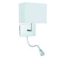 Wall Light Chrome With Led Flexi Arm