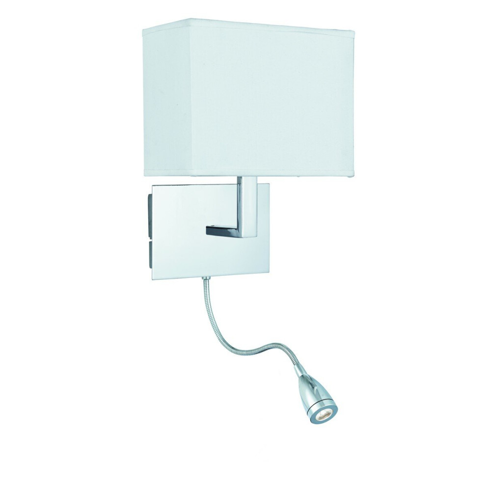 Wall Light Chrome With Led Flexi Arm