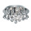 Searchlight Bathroom IP44 4 Light Chrome Crystal Ceiling Flush 1
