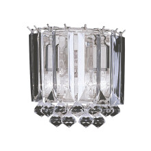 Chrome Finished 2 Light Acrylic Wall Bracket