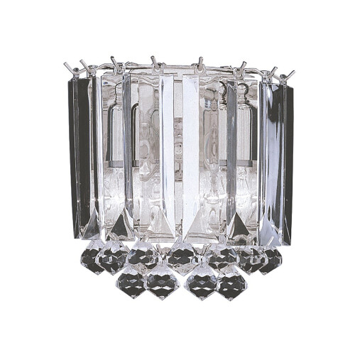 Searchlight Chrome Finished 2 Light Acrylic Wall Bracket