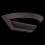 Searchlight OUTDOOR LED SEMI-CRICLE WALL BRACKET - DARK GREY 1