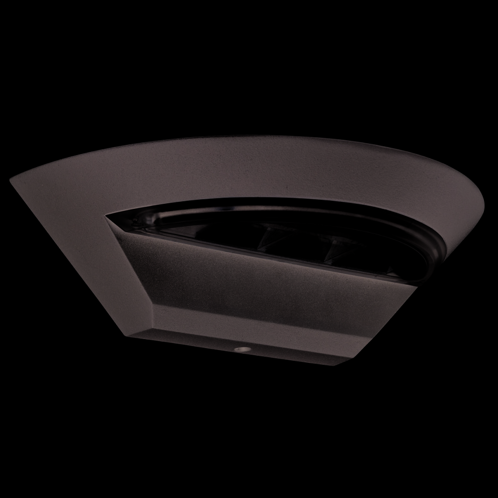 OUTDOOR LED SEMI-CRICLE WALL BRACKET - DARK GREY