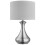 Searchlight Touch Lamp In Satin Silver Featuring White Shade 1