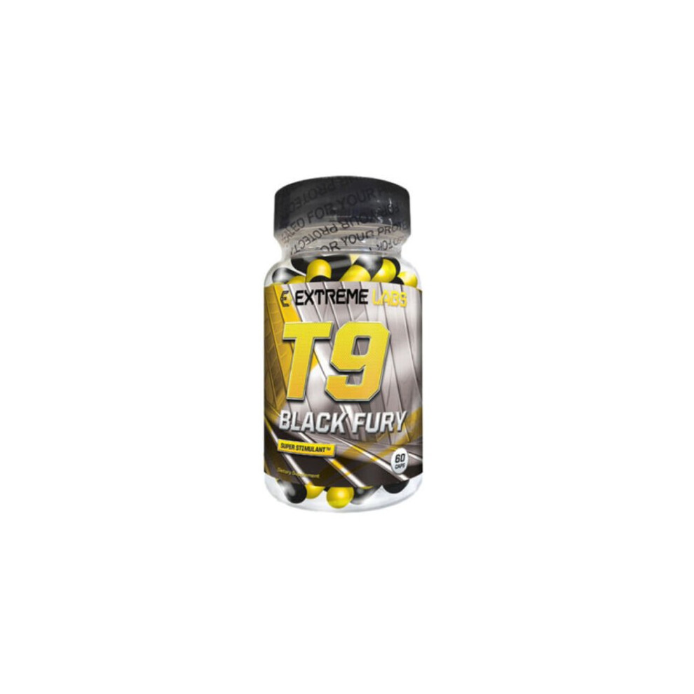 Extreme Labs T9 Black Fury Stimulant Fat Burner Weight Loss Pills