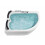 Beliani Right Hand Whirlpool Corner Bath with LED PARADISO 5