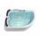 Beliani Right Hand Whirlpool Corner Bath with LED PARADISO 6