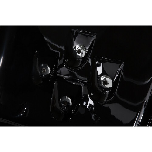 Beliani Black Whirlpool Bath SAMANA 2
