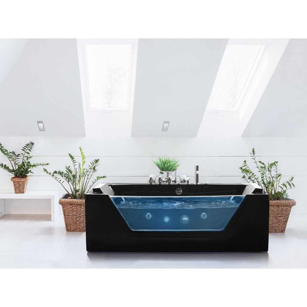 Black Whirlpool Bath SAMANA