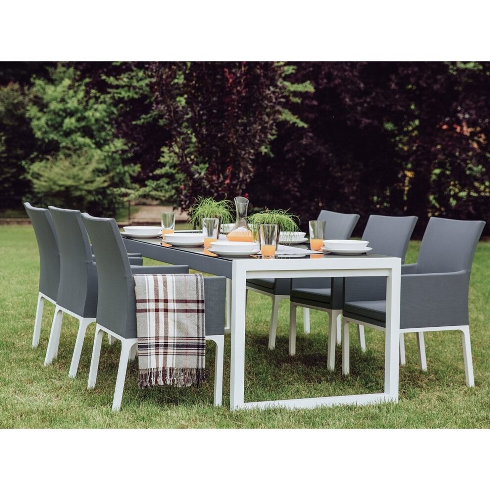 Beliani BACOLI Outdoor Table & Chair Set | 6 Seater Garden Dining Set