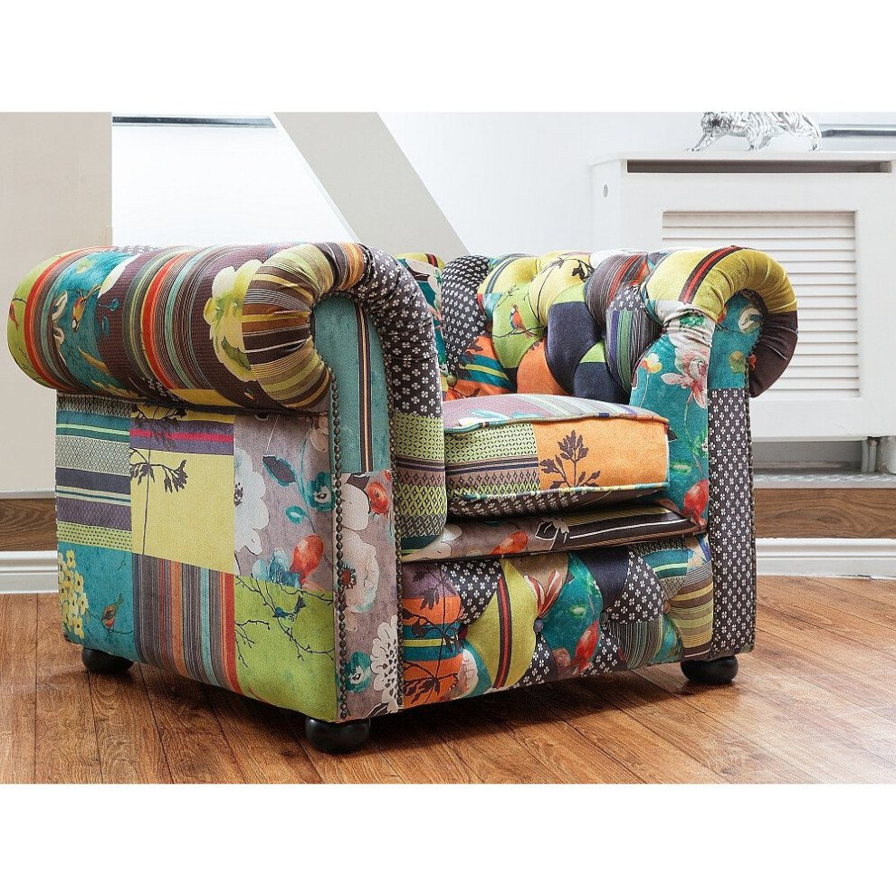 Beliani (Yellow) Armchair - Chesterfield - Living Room Chair - Upholstered - Chesterfield Yellow