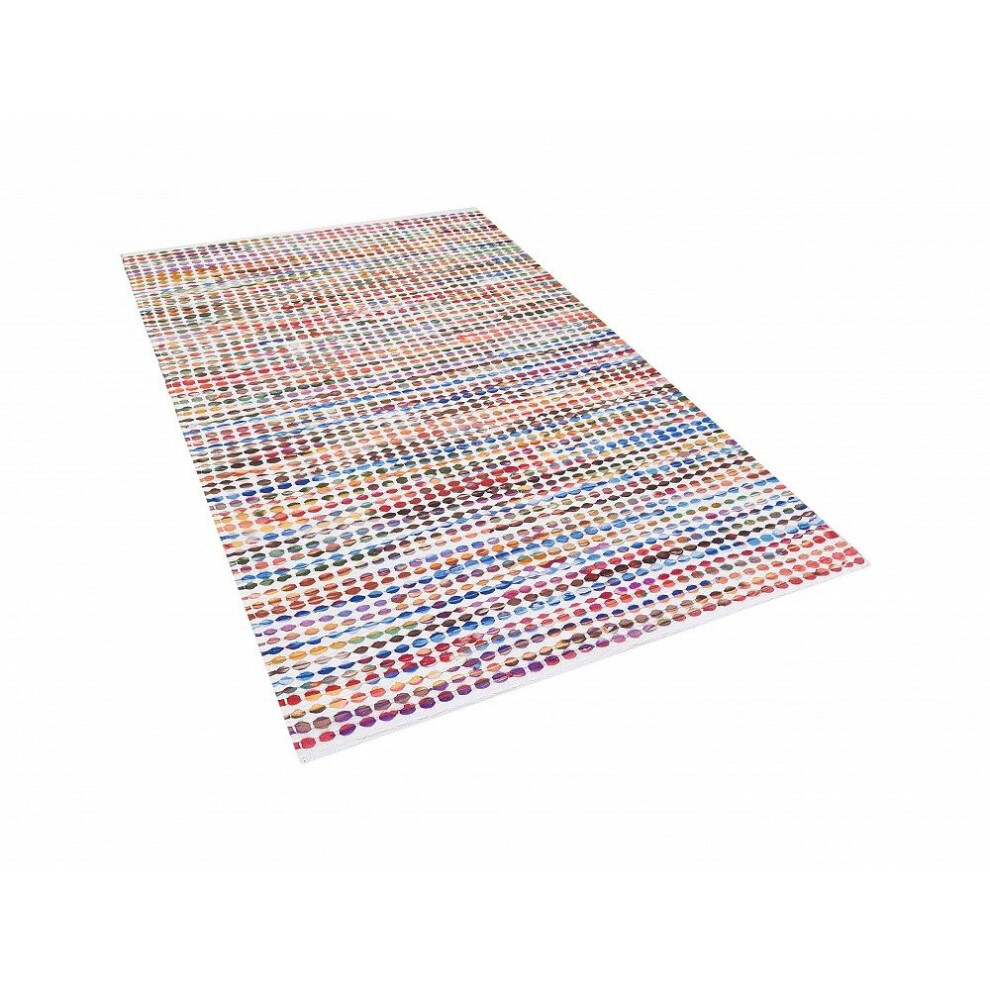 Carpet - Rug - Multicolour - Cotton - Polyester - 80x150 cm - BELEN