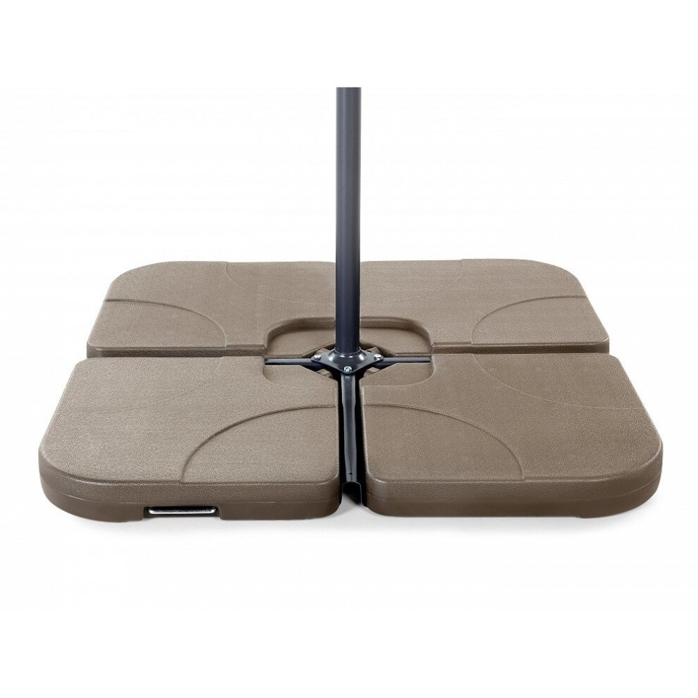 Parasol Base CARIA Taupe Square 9 kg