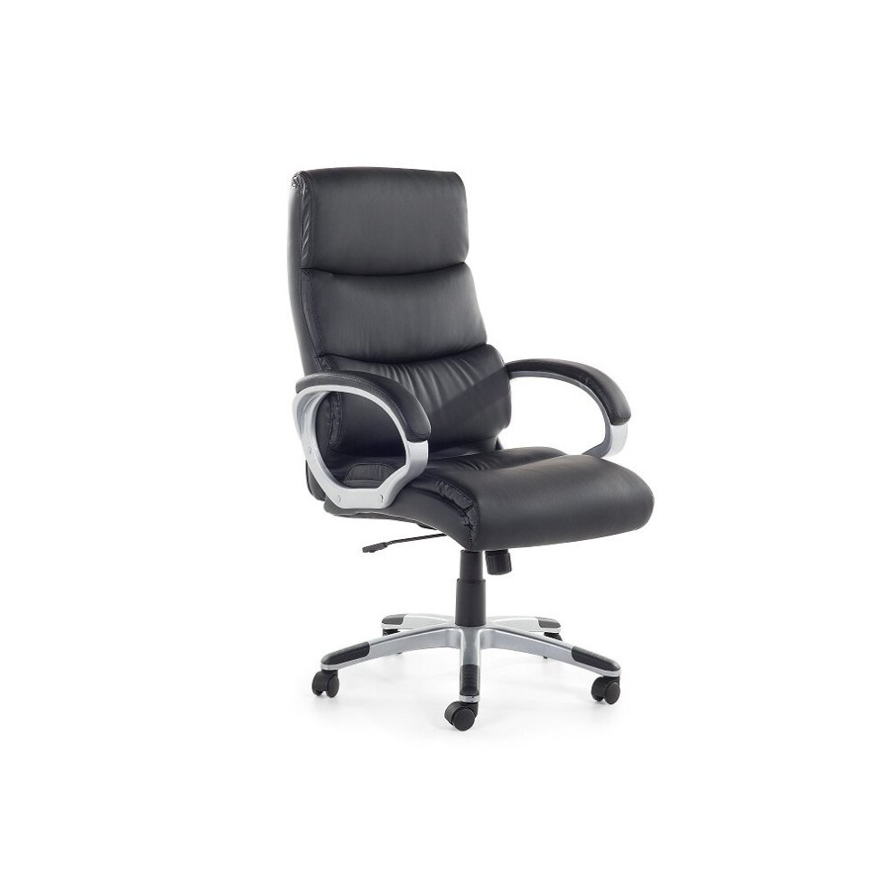 Office chair - Computer chair - Swivel - Black- Synthetic leather - KING