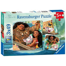 Official Moana Jigsaw Puzzle Set | 3 Ravensburger Jigsaw Puzzles