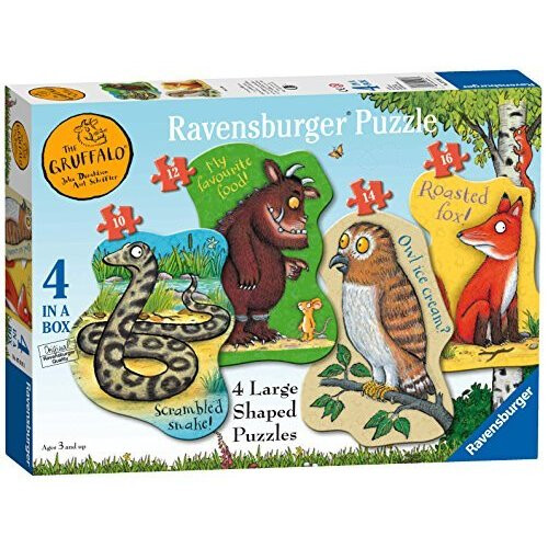 Ravensburger Ravensburger The Gruffalo 4 Shaped Jigsaw Puzzles (10,12,14,16pc)