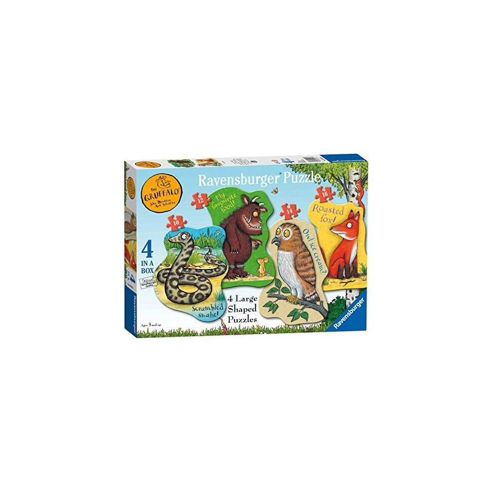 Ravensburger The Gruffalo 4 Shaped Jigsaw Puzzles (10,12,14,16pc)