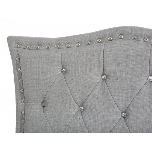 Beliani (Grey, Yes) Super kingsize bed -  - METZ 2