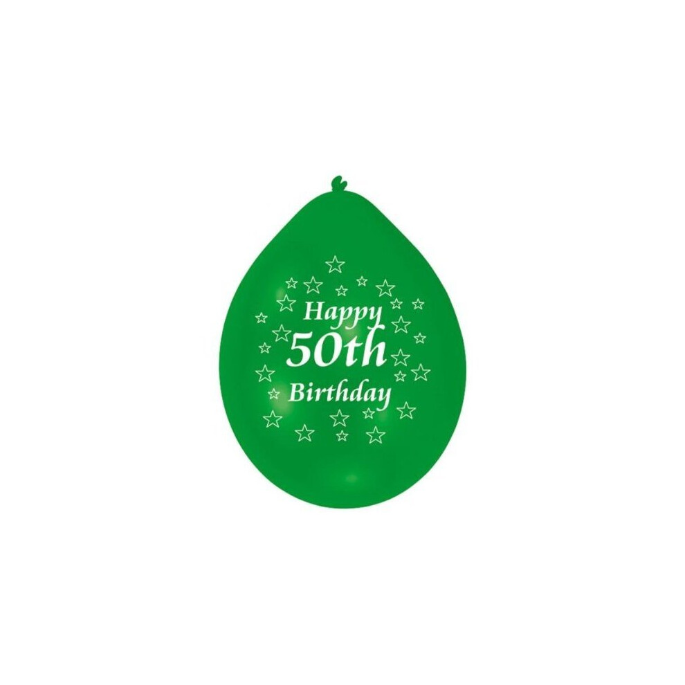 Balloon pk10 22cm H 50th Bday