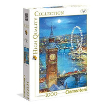 1000pcs Tea Time- Snow flakes - Big Ben - Jigsaw Puzzle - Clementoni 39319