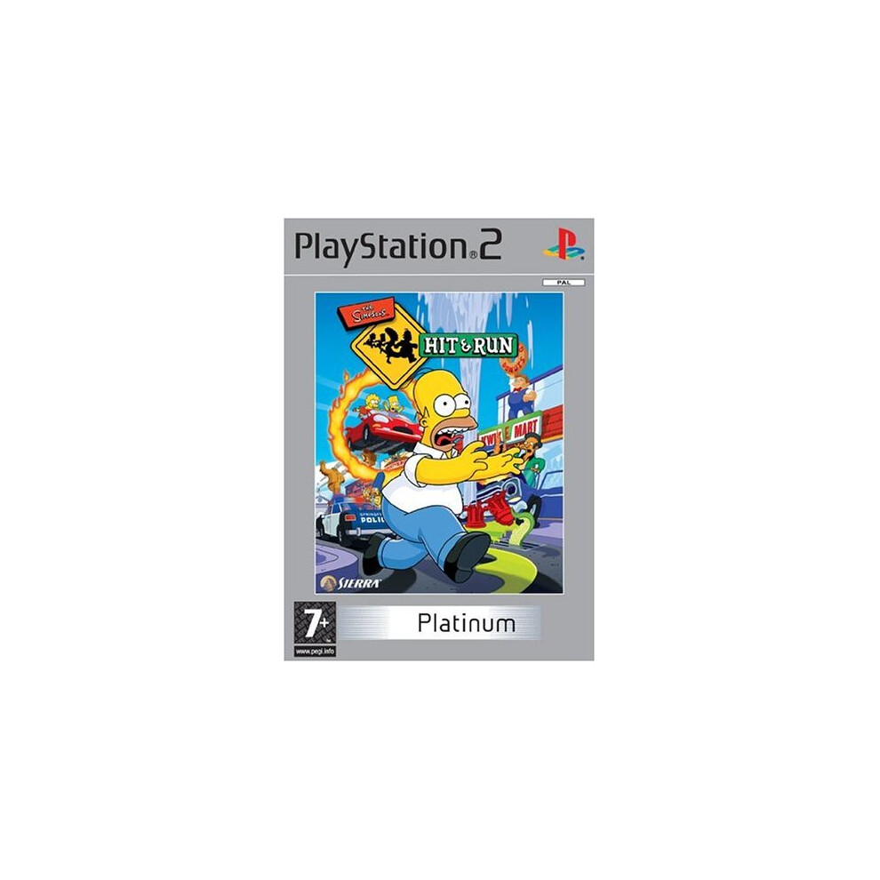 The Simpsons - Hit and Run - The Simpsons: Hit & Run Platinum (PS2)