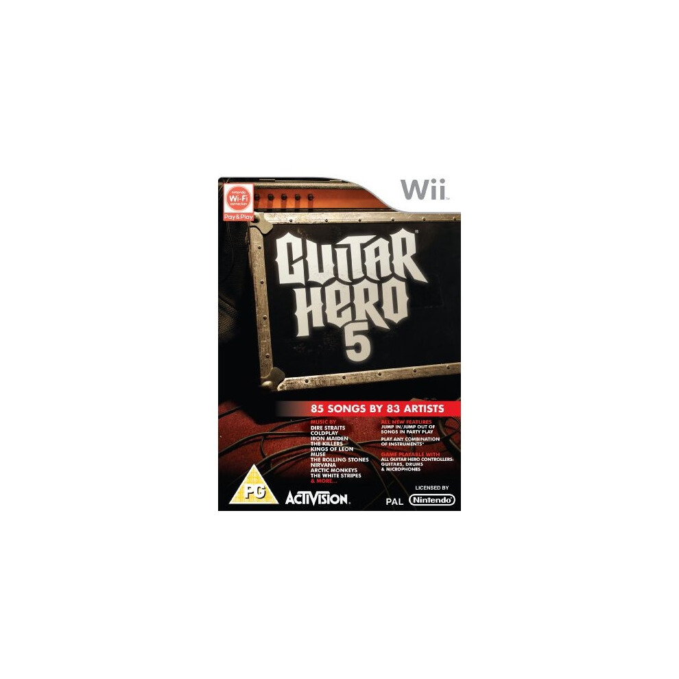 Guitar Hero 5 - Game Only (Wii) 5030917072215