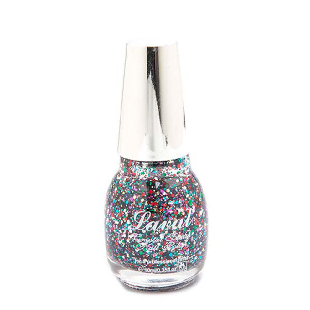 Laval Crystal Finish Multi Glitter Nail Polish