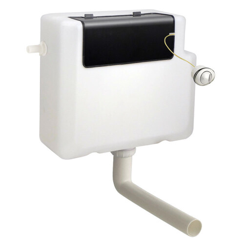 FAC001 Dual Flush Concealed Toilet Cistern – Front & Side Access, 6/4L, WRAS, Chrome Push Button, Durable