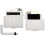 Cassellie FAC001 Dual Flush Concealed Toilet Cistern – Front & Side Access, 6/4L, WRAS, Chrome Push Button, Durable 3