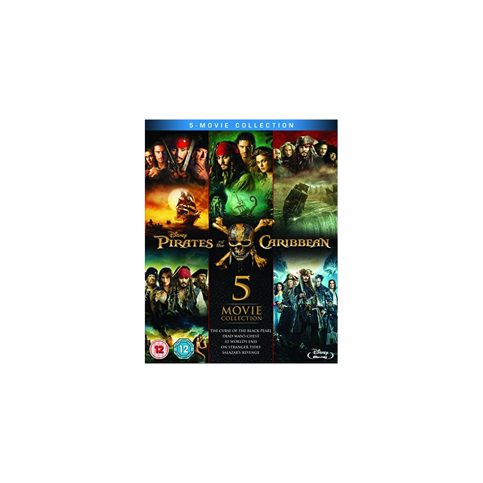 Pirates Of The Caribbean - 1 To 5 Movie Collection Blu-Ray [2017]