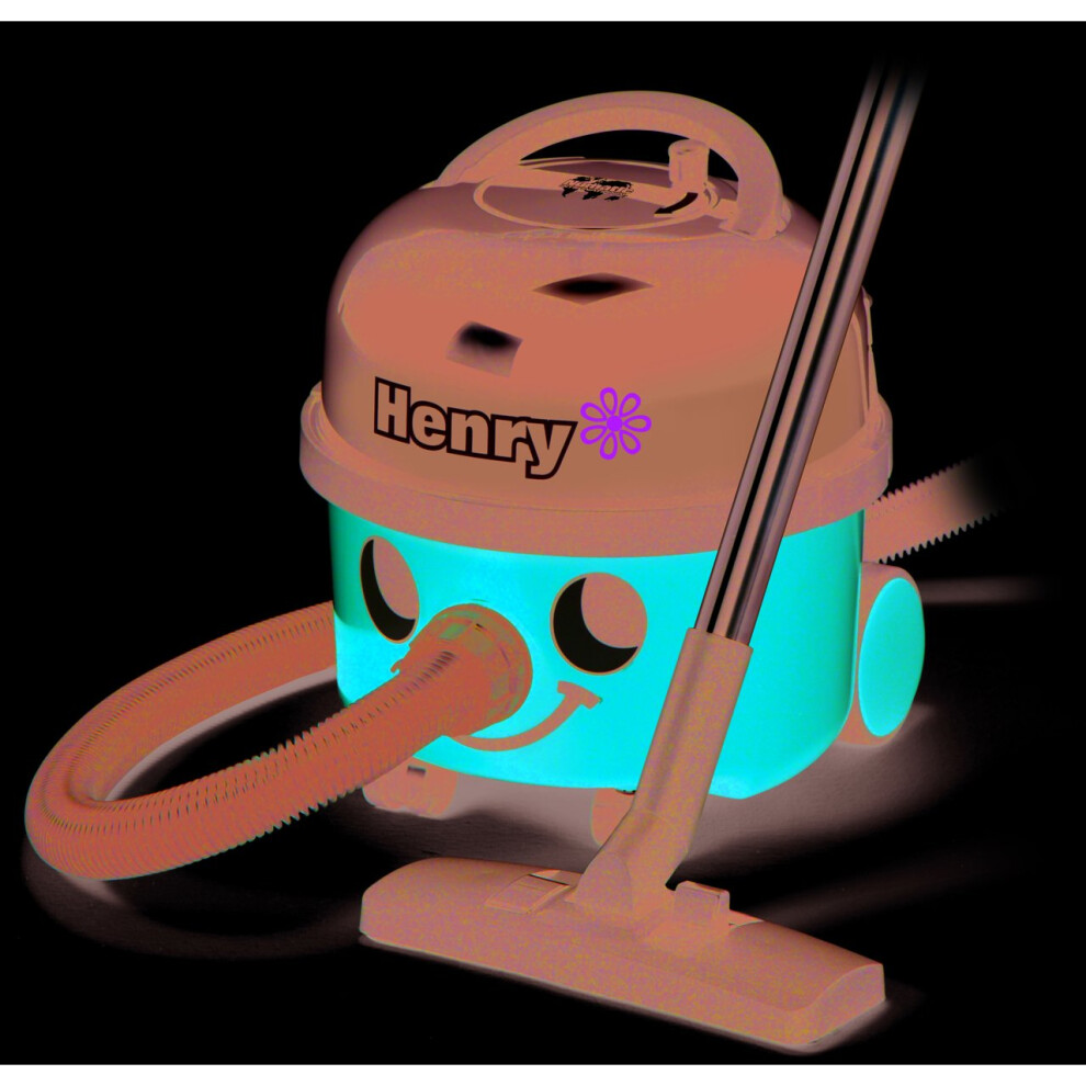 Numatic Blue Henry Vacuum Cleaner In Red