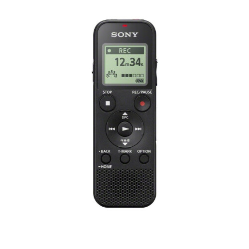 Panasonic Sony ICD-PX370 digitale recorder - 4 GB - Zwart - Ingebouwde microfoon - Stereo - USB 2