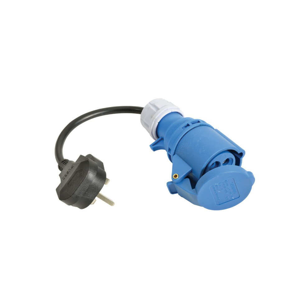 Caravan Mains Converter Lead - Household Plug to Ceeform Socket for Caravan Power, Ideal for Pre-Cooling Fridges