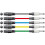 Chord Cordons XLRF classiques vers jacks mono 6,3 mm 1