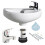Cloakroom Basin Mini Sink with tap and waste 2