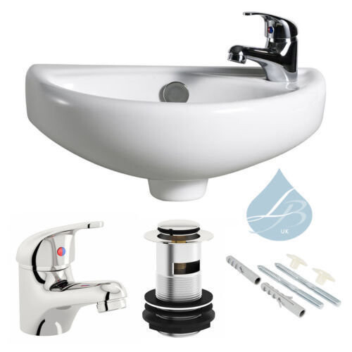 Cloakroom Basin Mini Sink with tap and waste 1