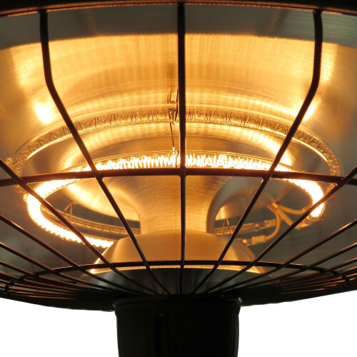 Outsunny Outsunny Adjustable Infrared Halogen Ceiling Mounted Light Heater 1000/2500W 2