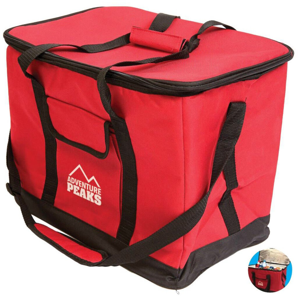 Extra Large 30L Insulated Cooler Cool Bag Box Picnic Camping Food Drink Ice
