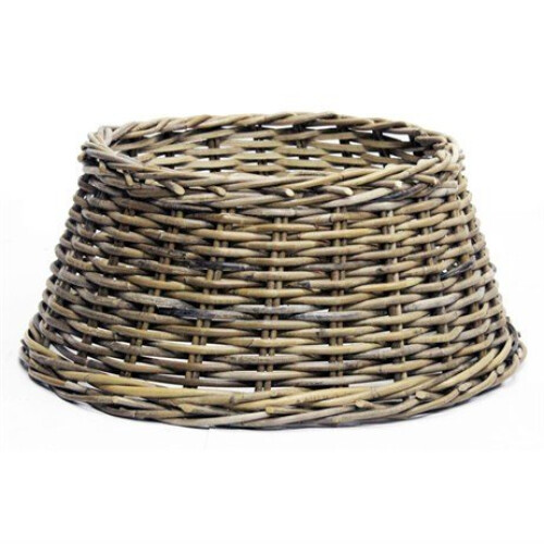 Longacres Woven Wicker Christmas Tree Skirt - Natural