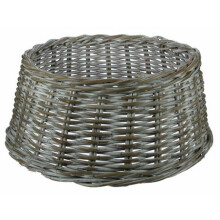 Longacres Woven Wicker Christmas Tree Skirt - White Wash