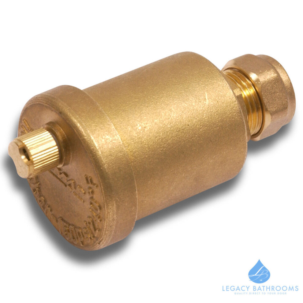 Brass Auto Bottle Air Vent 15Mm Compression Airvent Valve 8016615056228