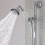 Traditional Victorian Shower Head Handset Ceramic Handle 3