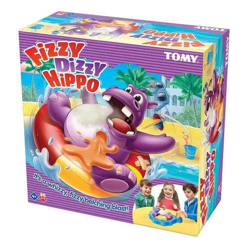 TOMY Fizzy Dizzy Hippo Children's Preschool Action Game