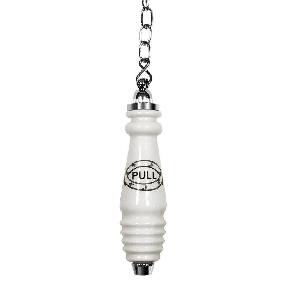 Ceramic Toilet Chain & Pull | Traditional Chain Flush & Handle